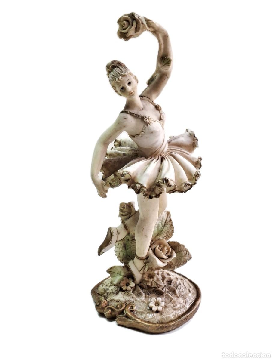 Vintage: FIGURA DE PORCELANA BAILARINA, ESTILO GIUSEPPE ARMANI / CAPODIMONTE