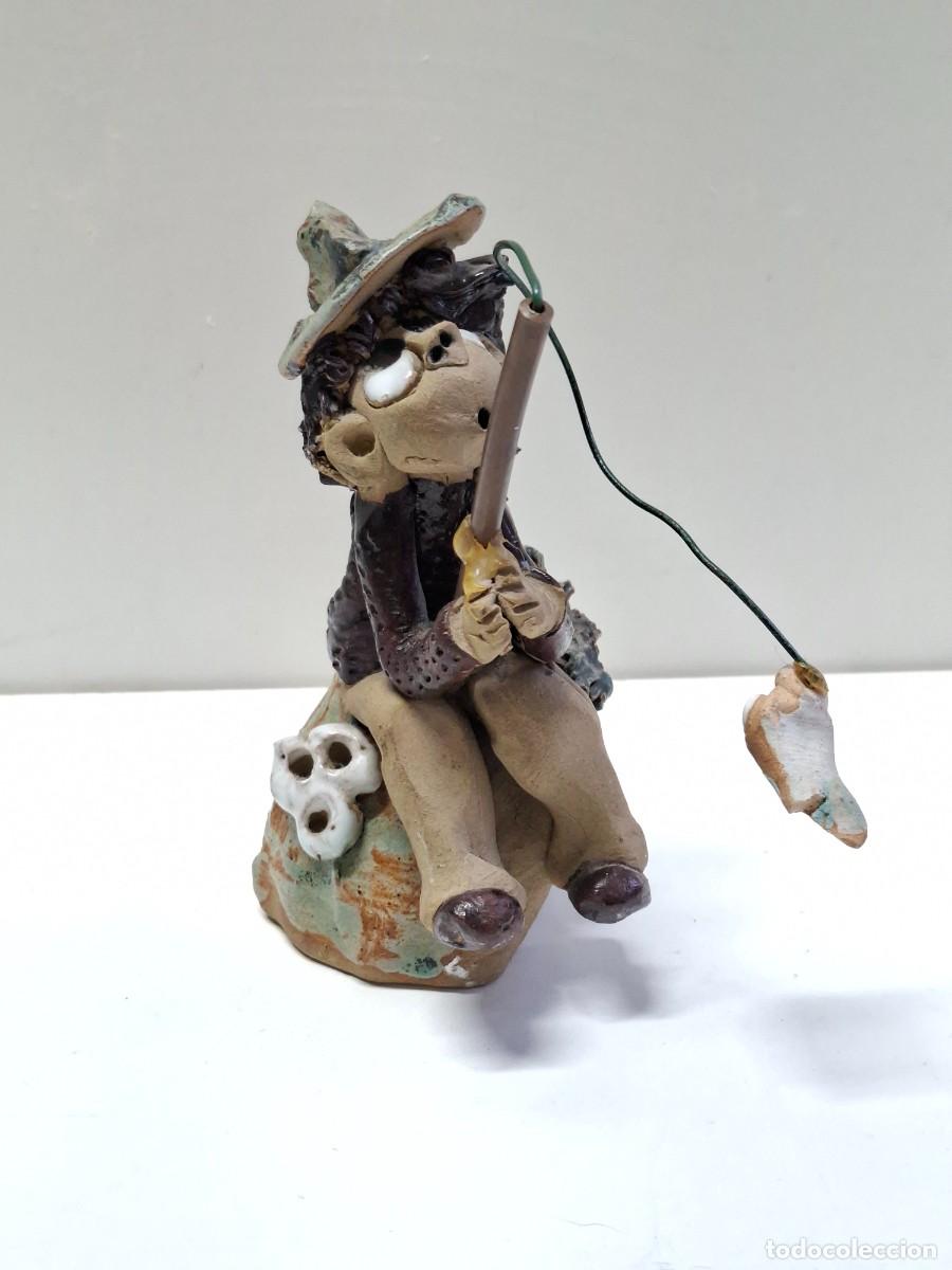 Vintage: FIGURA &rdquo;PESCADOR CON BOTA&rdquo; W.STRATFORD