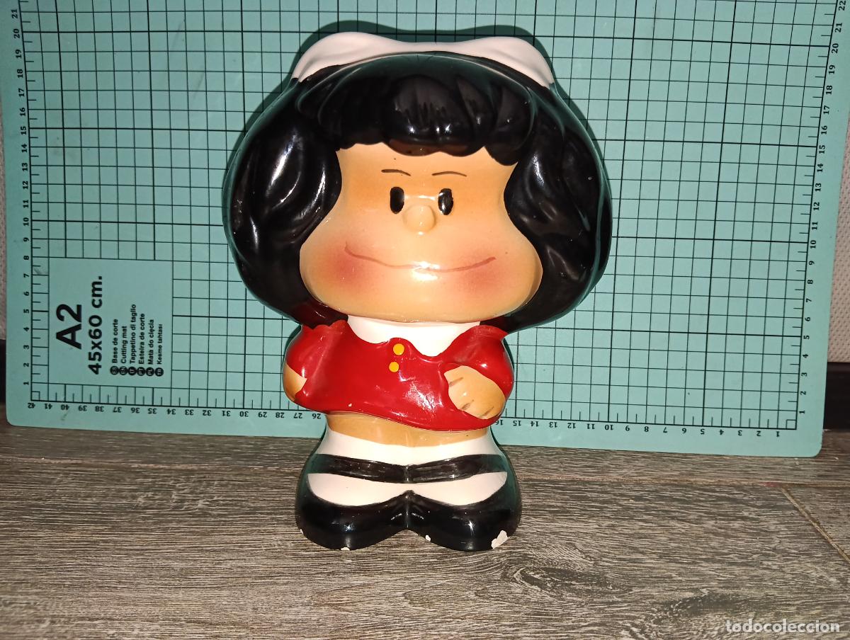 Vintage: Hucha de cer&aacute;mica Mafalda vintage