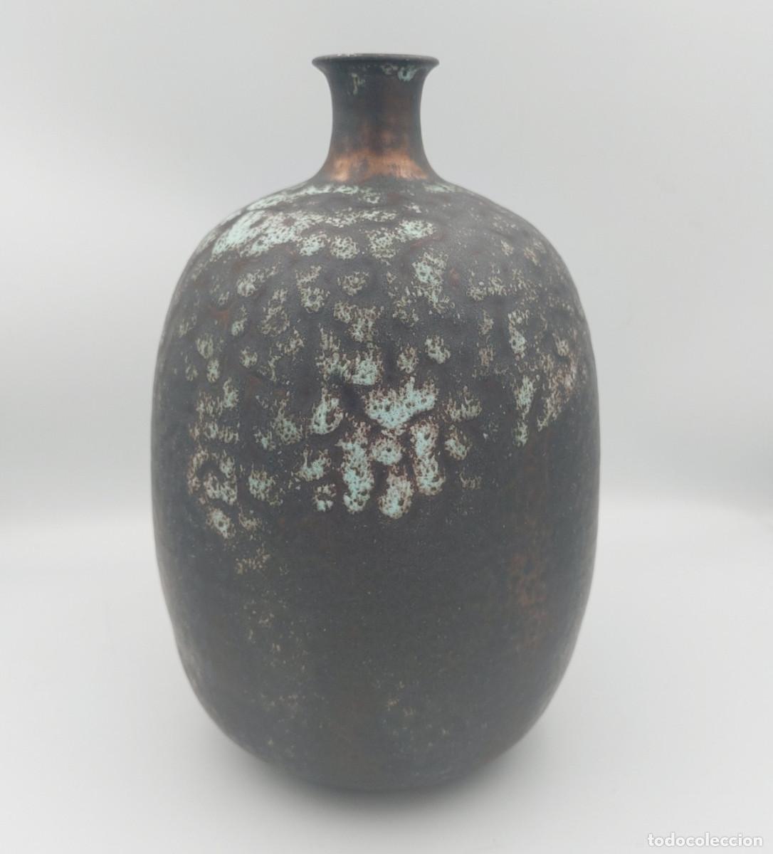 Vintage: Jarron ceramica fat lava Ralf Unterstab Alemania del Este