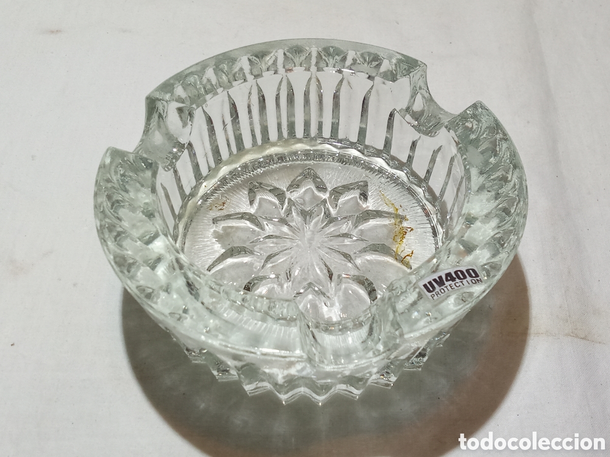 Vintage: BONITO CENICERO DE CRISTAL