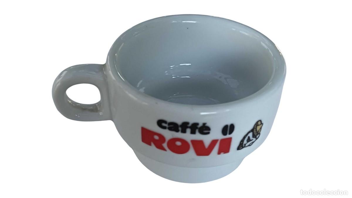 Vintage: TAZA DE PORCELANA PUBLICITARIA CAFF&Egrave; ROVI - VINTAGE (A&Ntilde;OS 70/80)