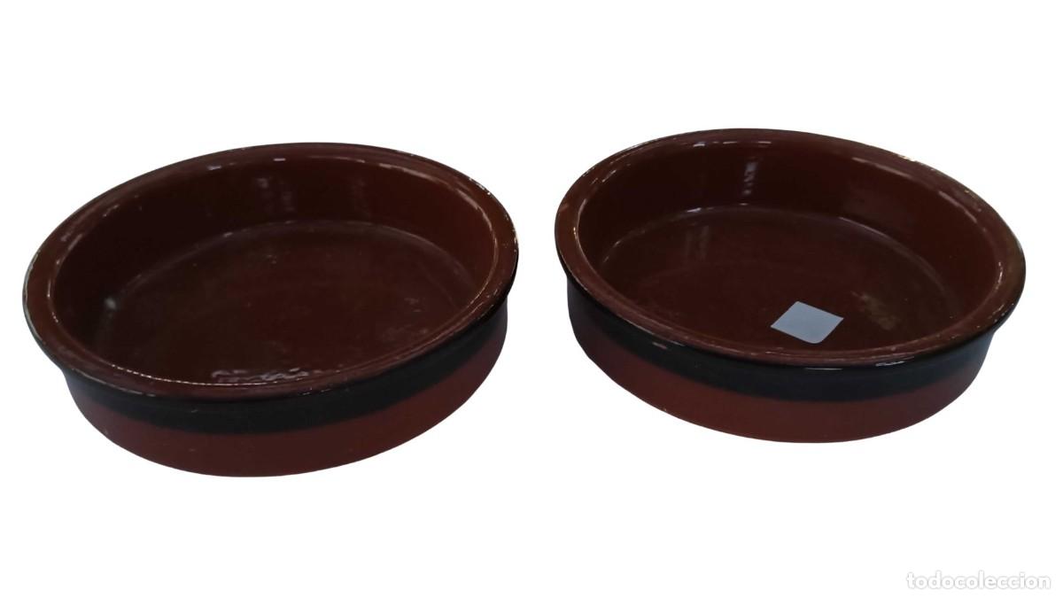 Vintage: LOTE DE 2 CAZUELAS DE BARRO TERRACOTA - VINTAGE (A&Ntilde;OS 80/90)
