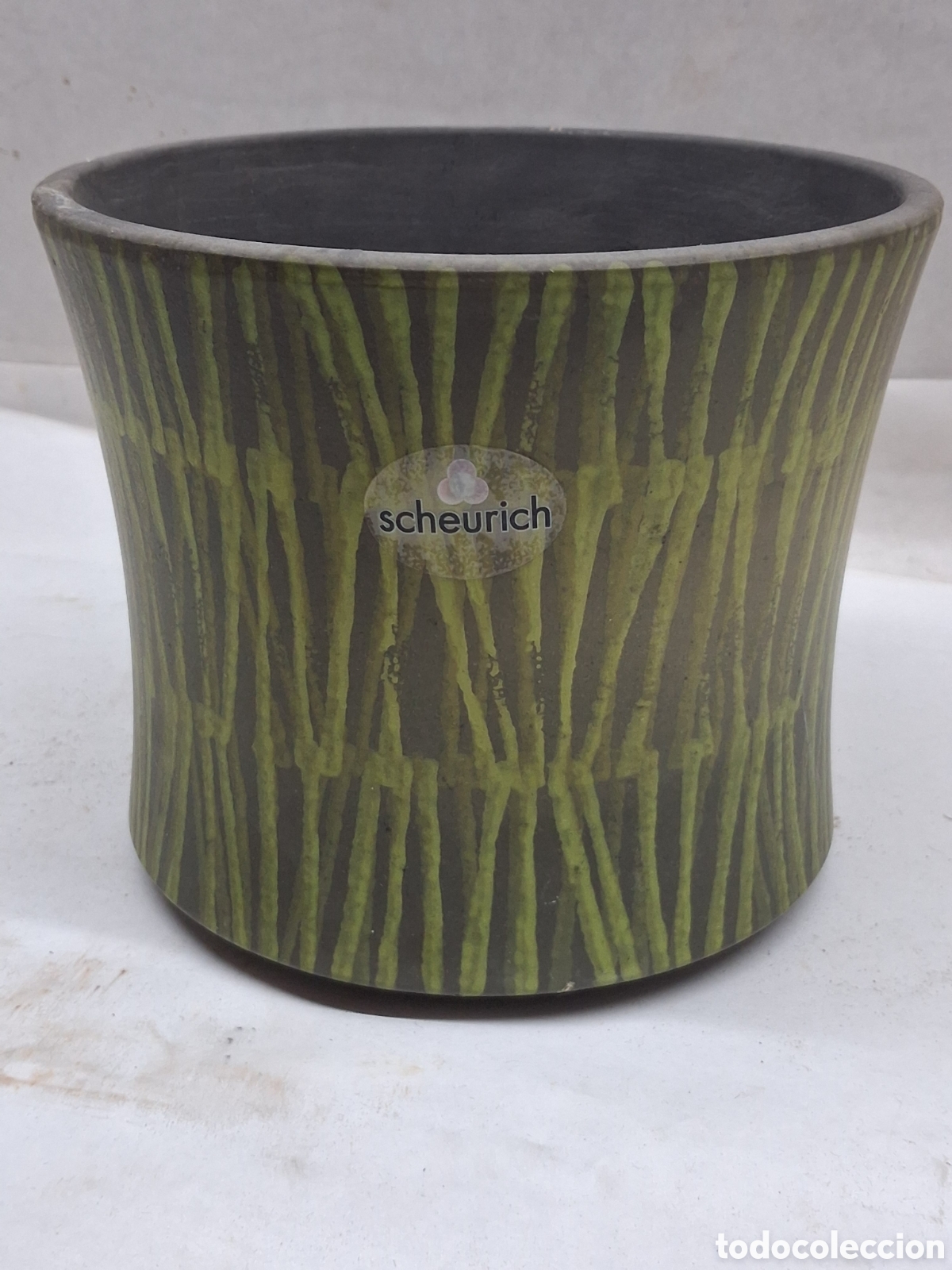 Vintage: Macetero Scheurich bamb&uacute;