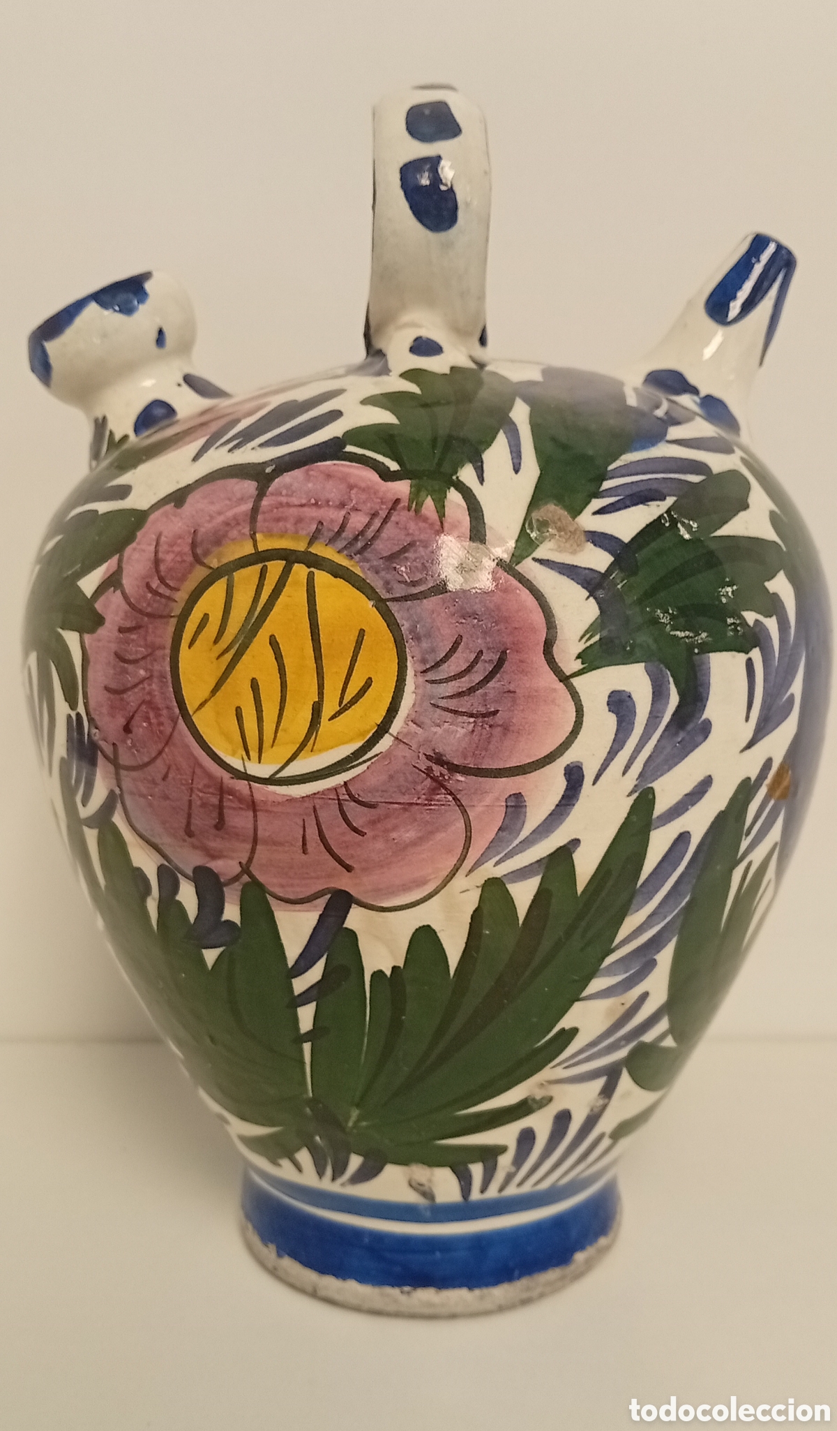 Vintage: .BOTIJO CERAMICA ESPA&Ntilde;OLA ESTILO MURCIANO