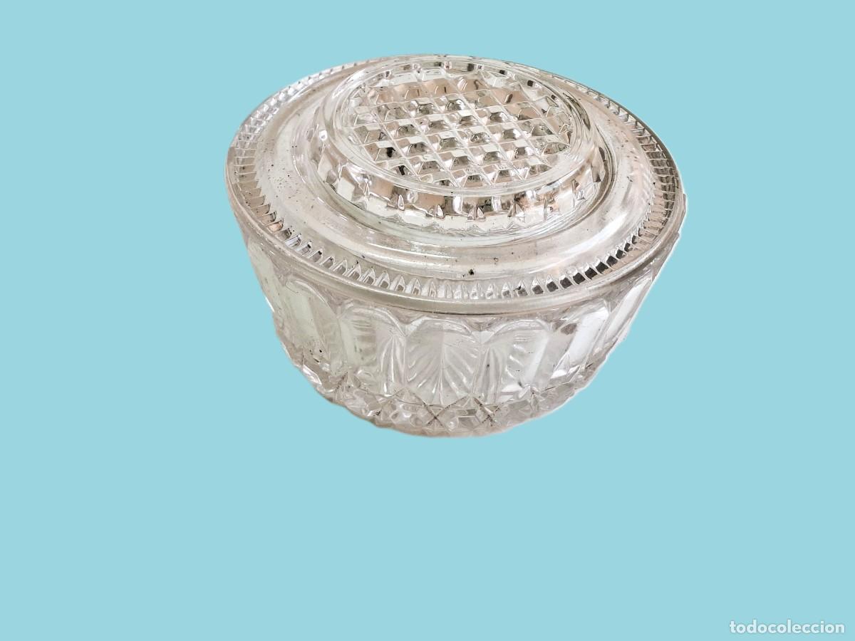 Vintage: AZUCARERO VINTAGE CON TAPA, DI&Aacute;METRO 13 CM.