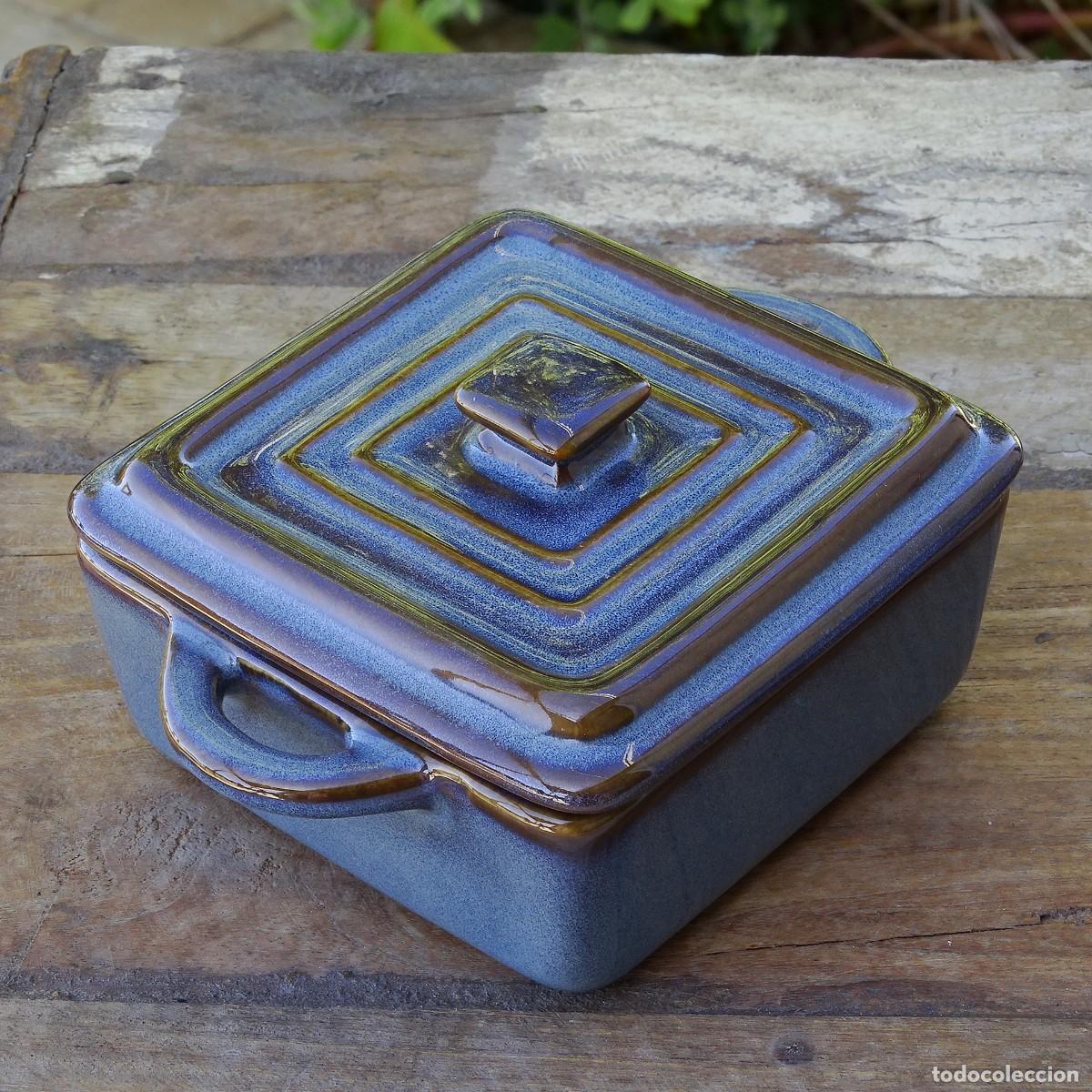 Vintage: Cazuelita con tapa de cer&aacute;mica