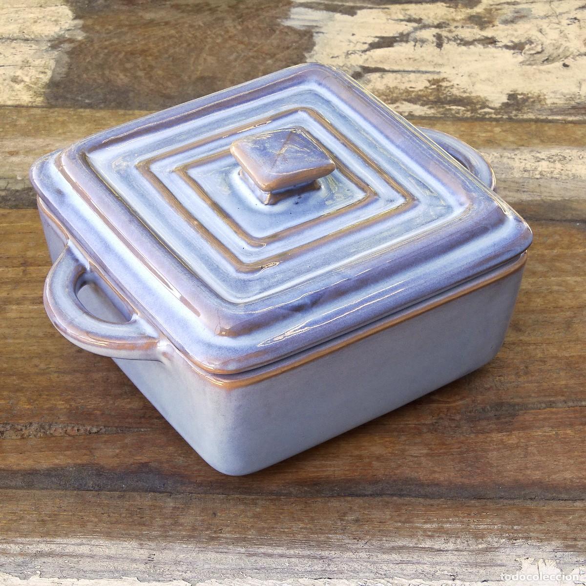 Vintage: Cazuelita con tapa de cer&aacute;mica