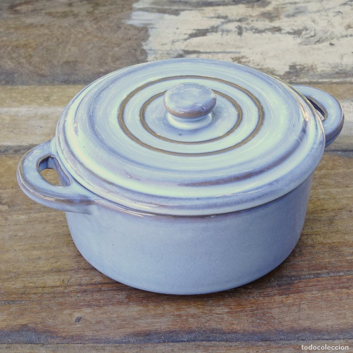 Vintage: Cazuelita con tapa de cer&aacute;mica