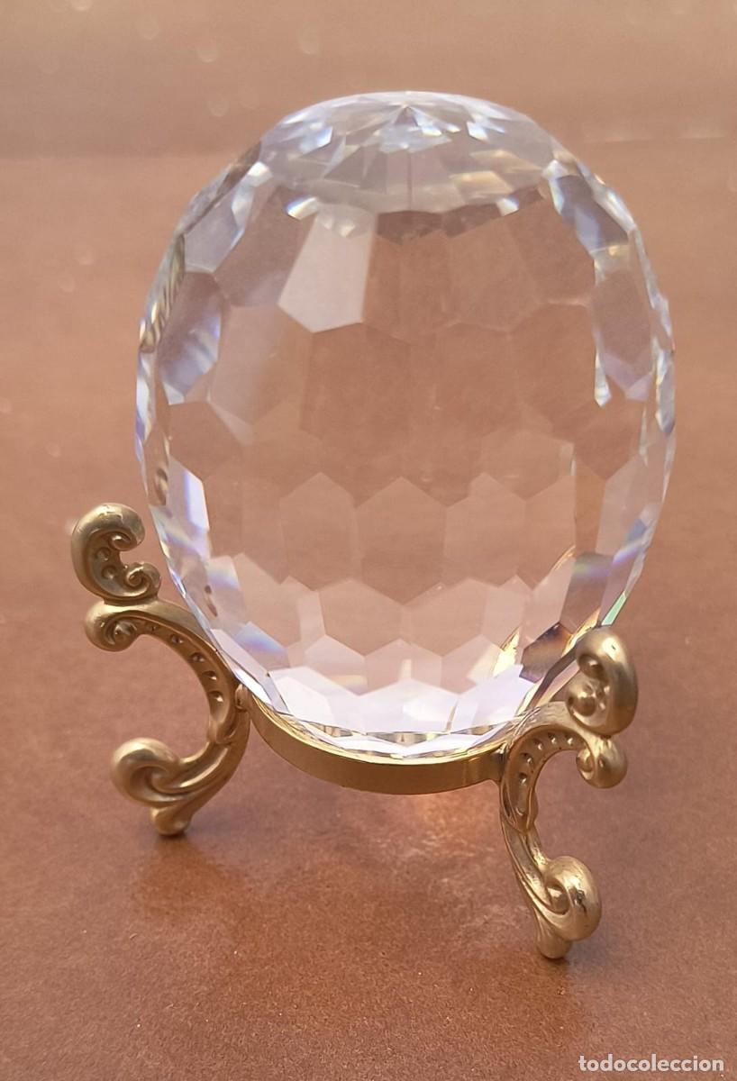 Vintage: PIEZA DECORATIVA HUEVO DE CRISTAL TALLADO