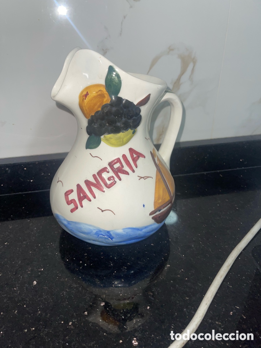 Vintage: Jarra de cer&aacute;mica de sangria