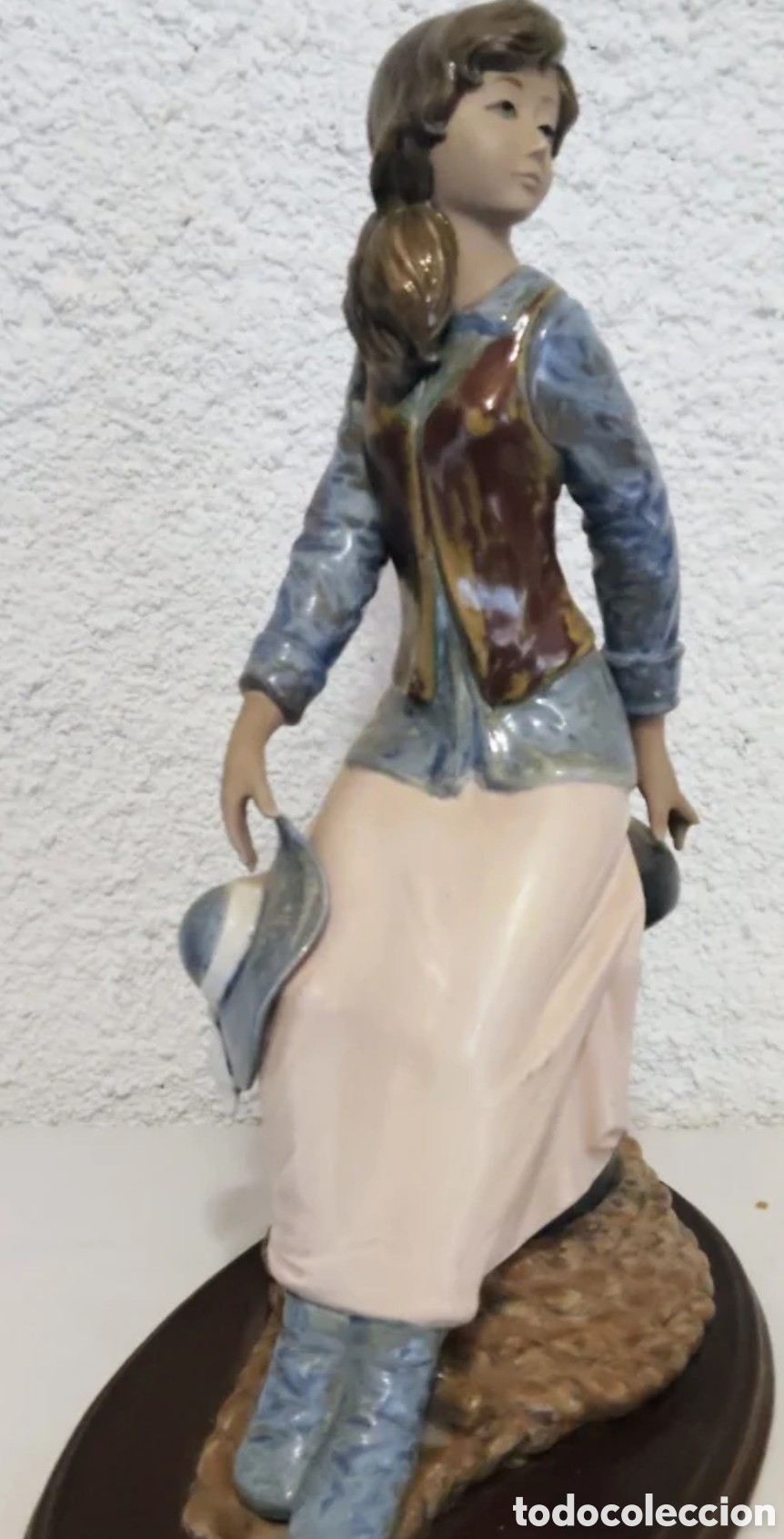 Vintage: Gran figura de porcelana espa&ntilde;ola TENGRA.