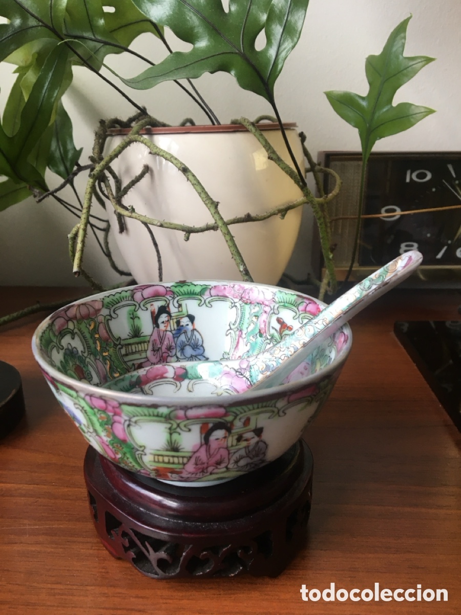 Vintage: cuenco con cuchara de Macao - Foto 1
