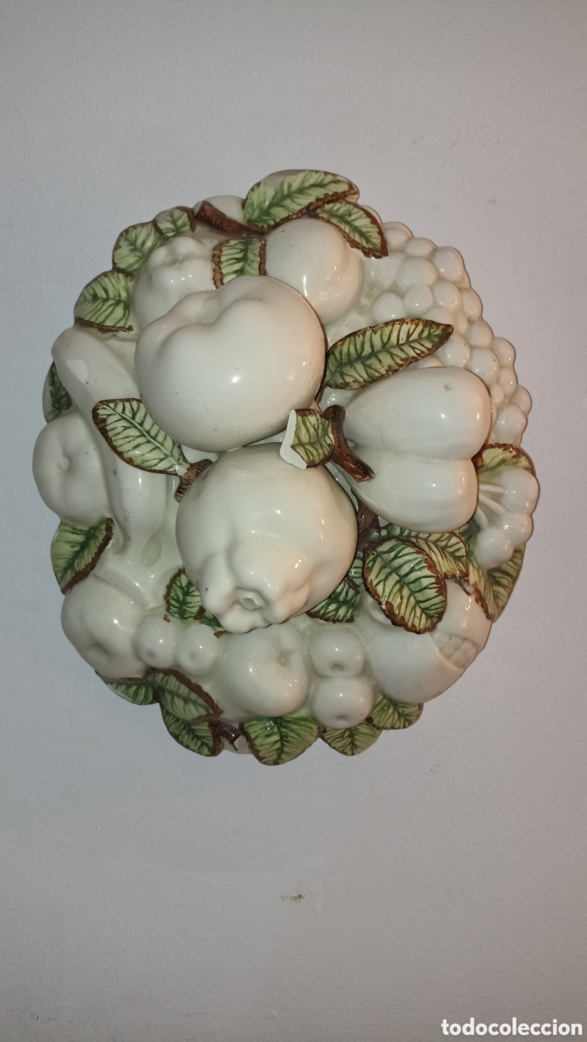 Vintage: Centro de mesa vintage cer&aacute;mica artesanal pintado en mano