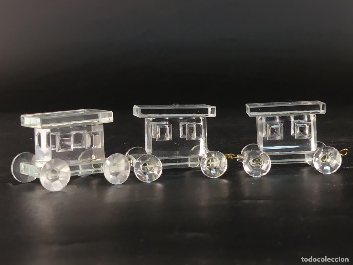 Vintage: VAGONES DE CRISTAL EN MINIATURA