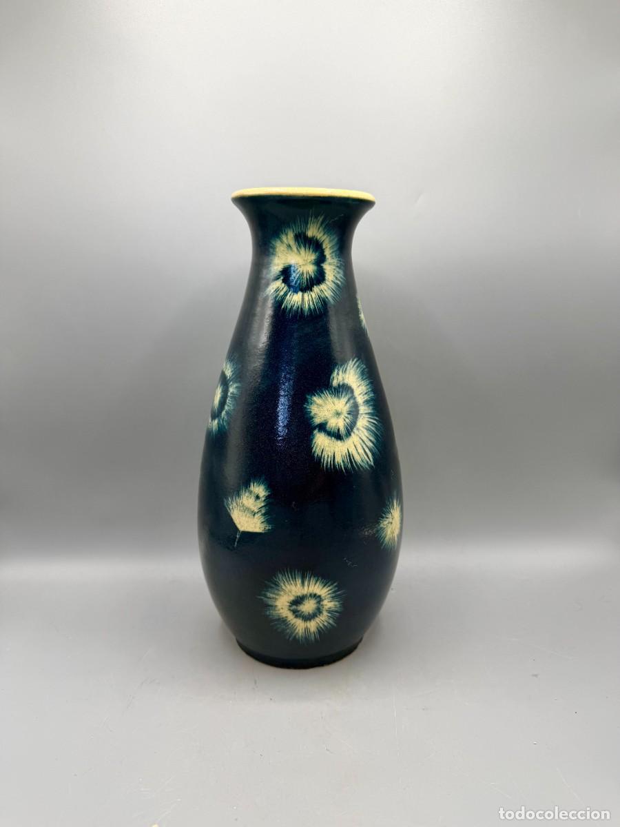 Vintage: JARRON CERAMICA ANGELINA AL&Oacute;S ESCOLA DEL TREBALL BARCELONA GRES ANTIGUO COLECCION