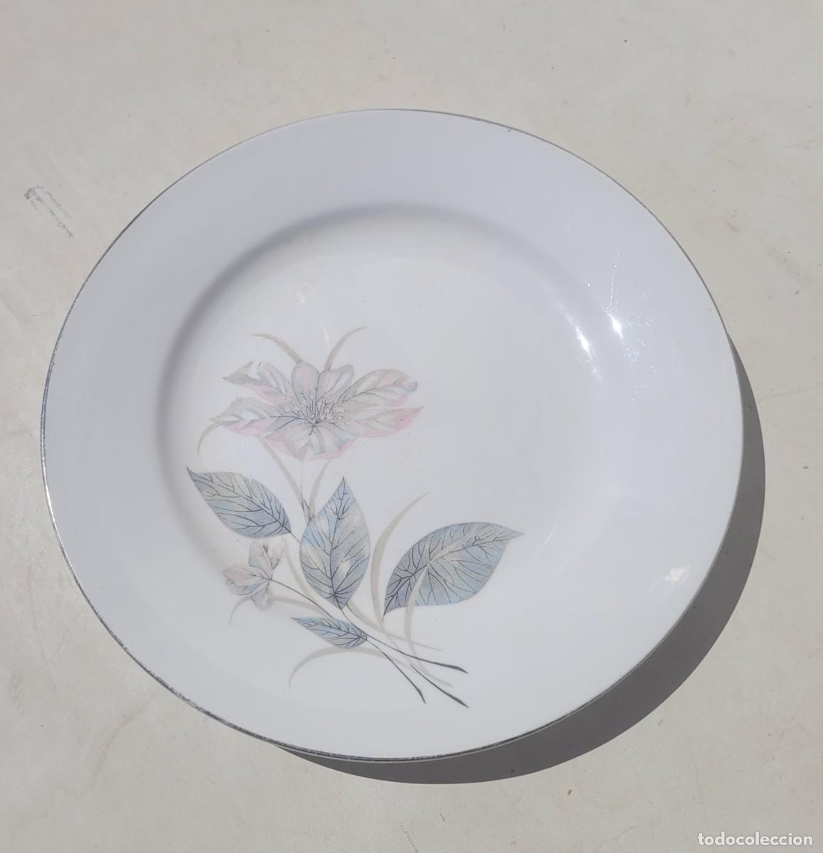 Vintage: Plato de porcelana de los a&ntilde;os 70, Royal China Vigo, 23 cm