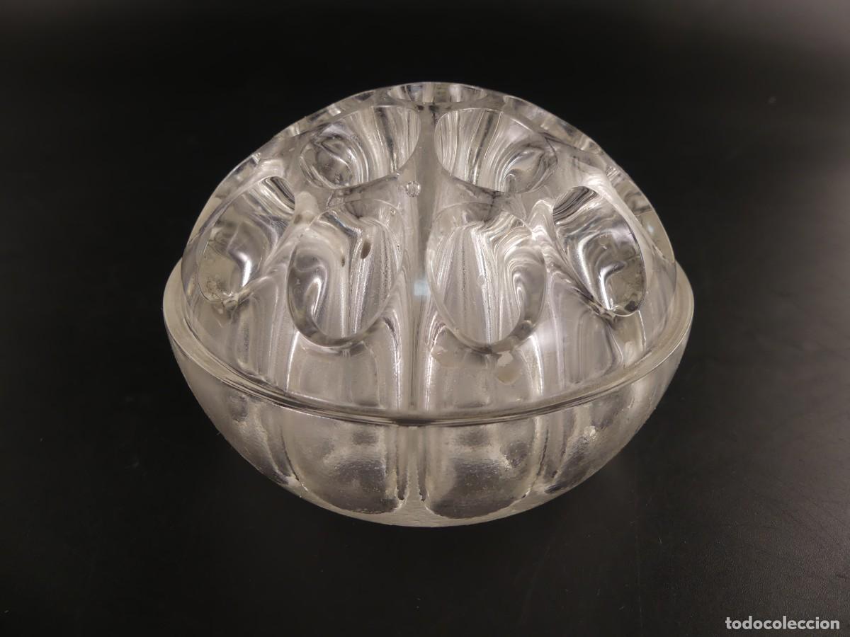 Vintage: BASE DE CRISTAL PARA COLOCAR DENTRO DE UN FLORERO JARRON Y ORDENAR FLORES
