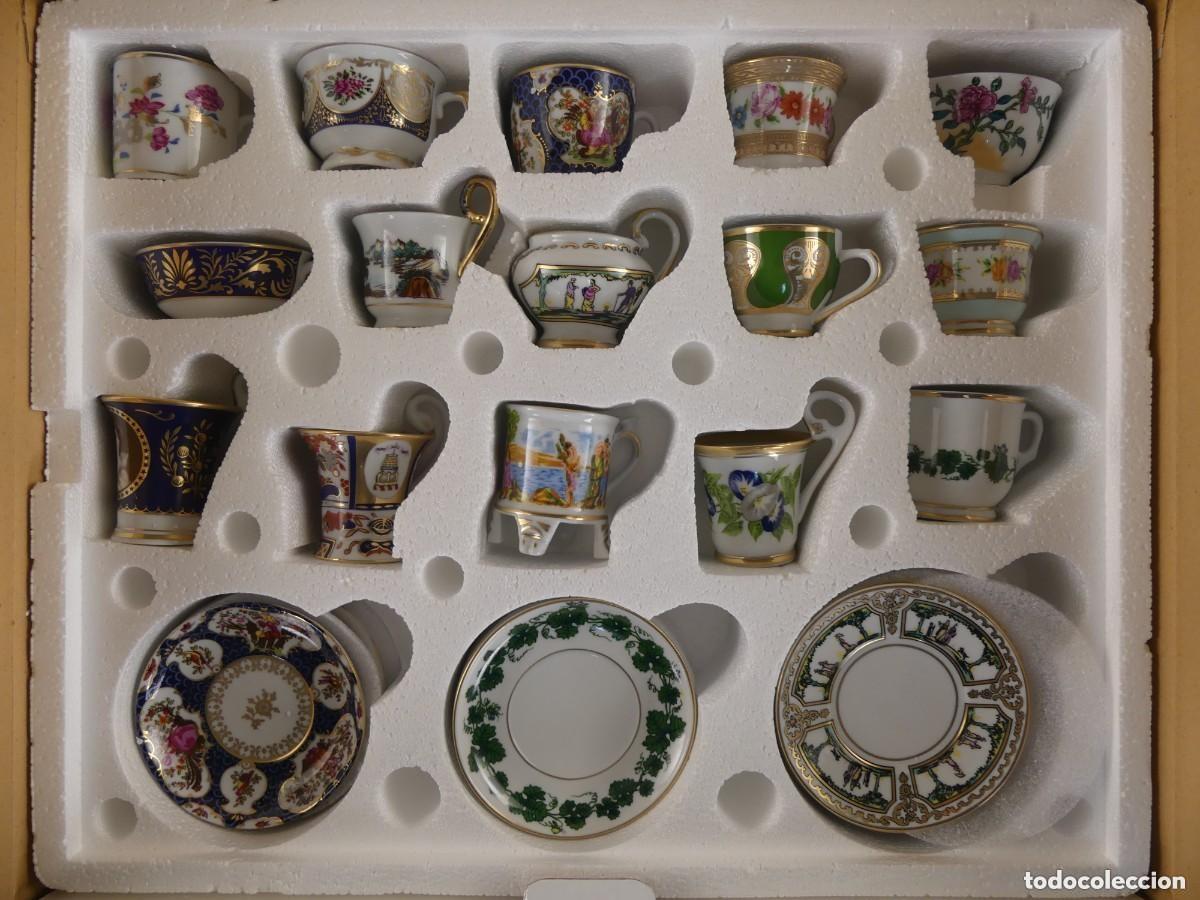 Vintage: COLECCION LOTE DE 15 TAZAS Y 15 PLATOS DE PORCELANA EN CAJA ORIGINAL