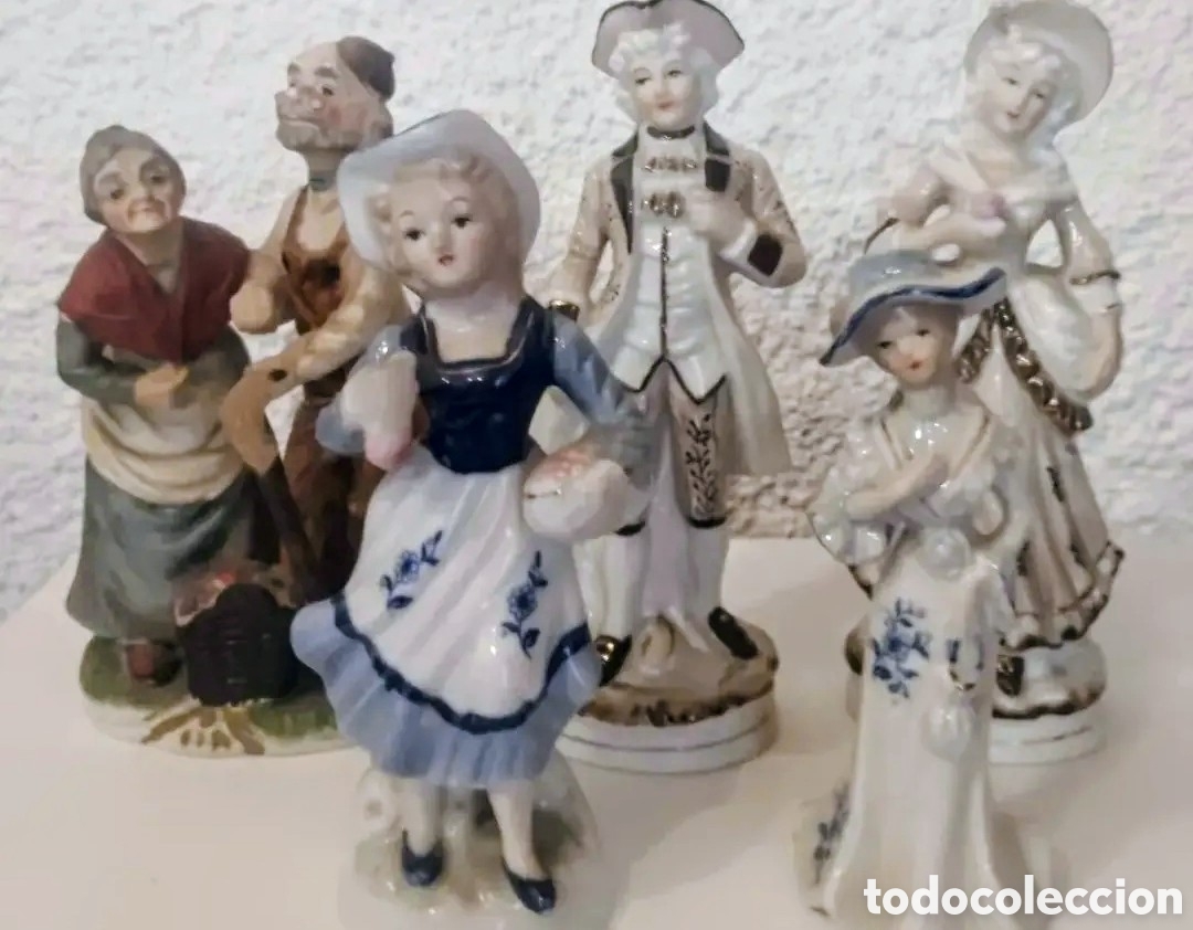 Vintage: Lote de figuras de porcelana de Taiw&aacute;n y Jap&oacute;n