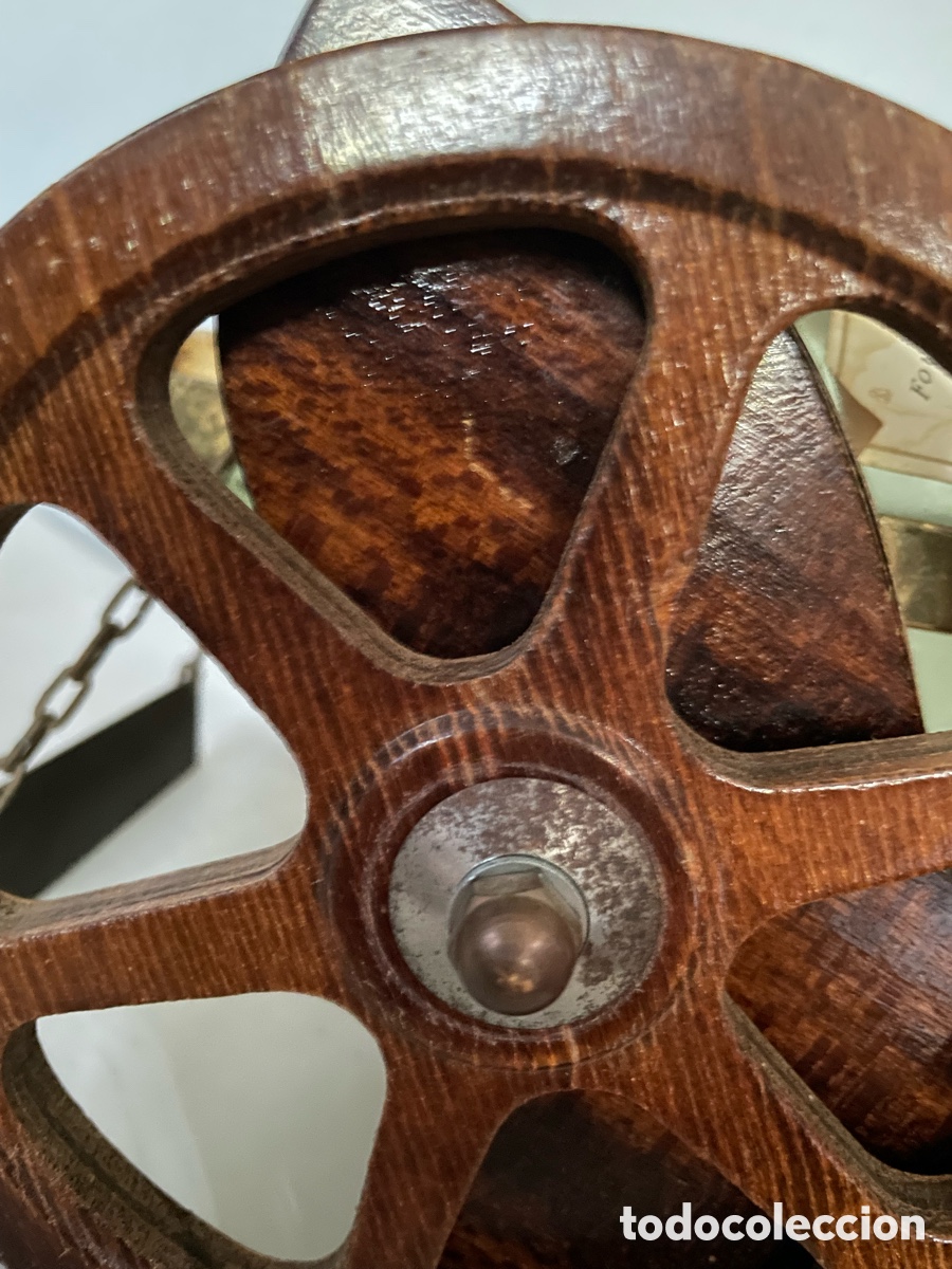 Vintage: Soporte de madera con botella de cognac - Foto 8