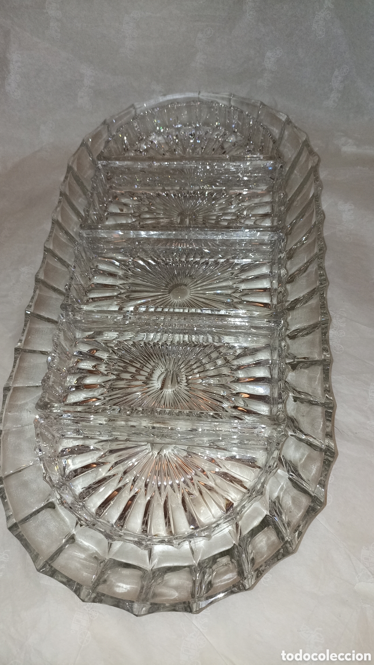 Vintage: Un precioso centro de mesa cristal impecable