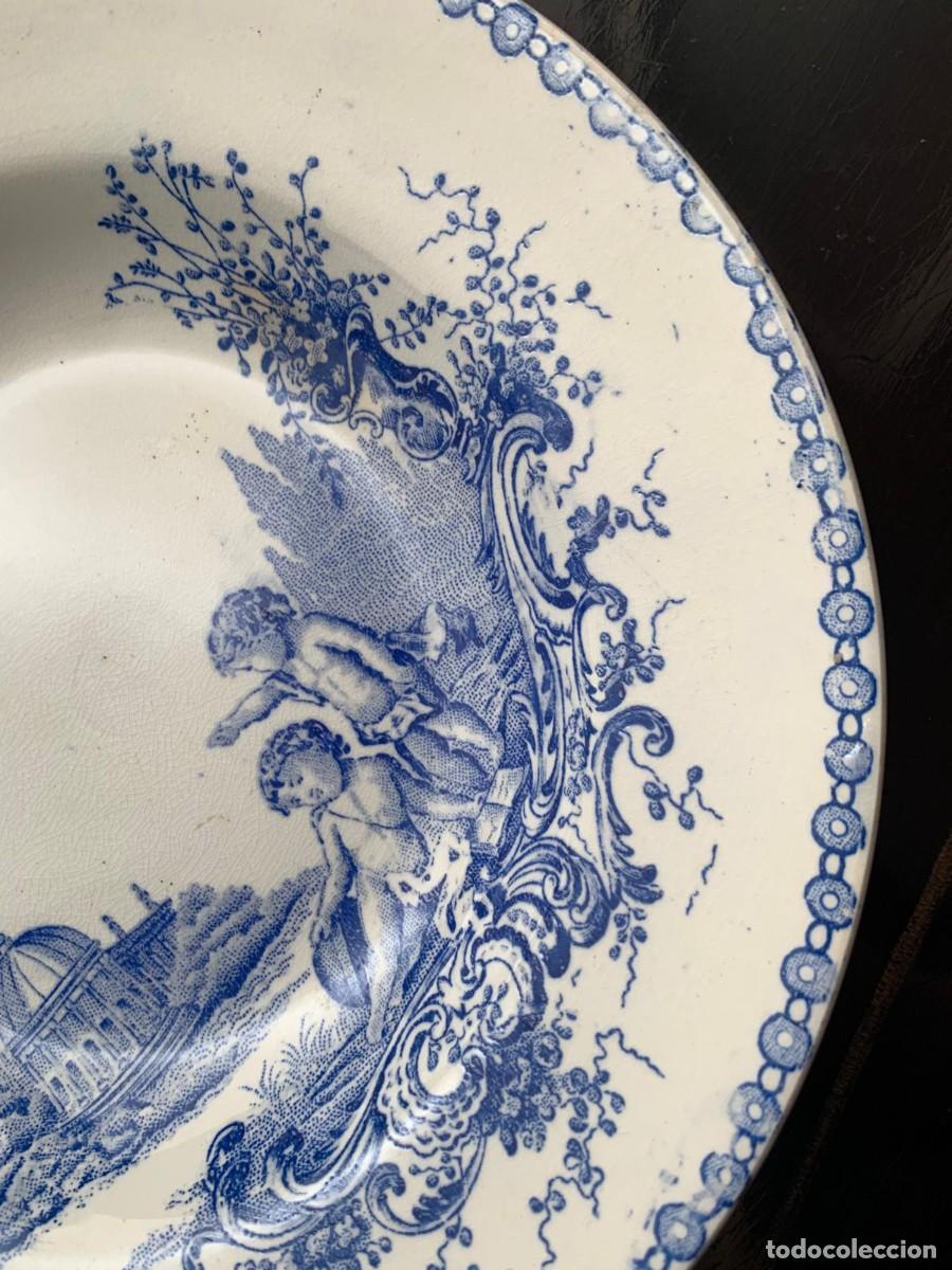 Vintage: Plato de porcelana con querubines - Foto 2