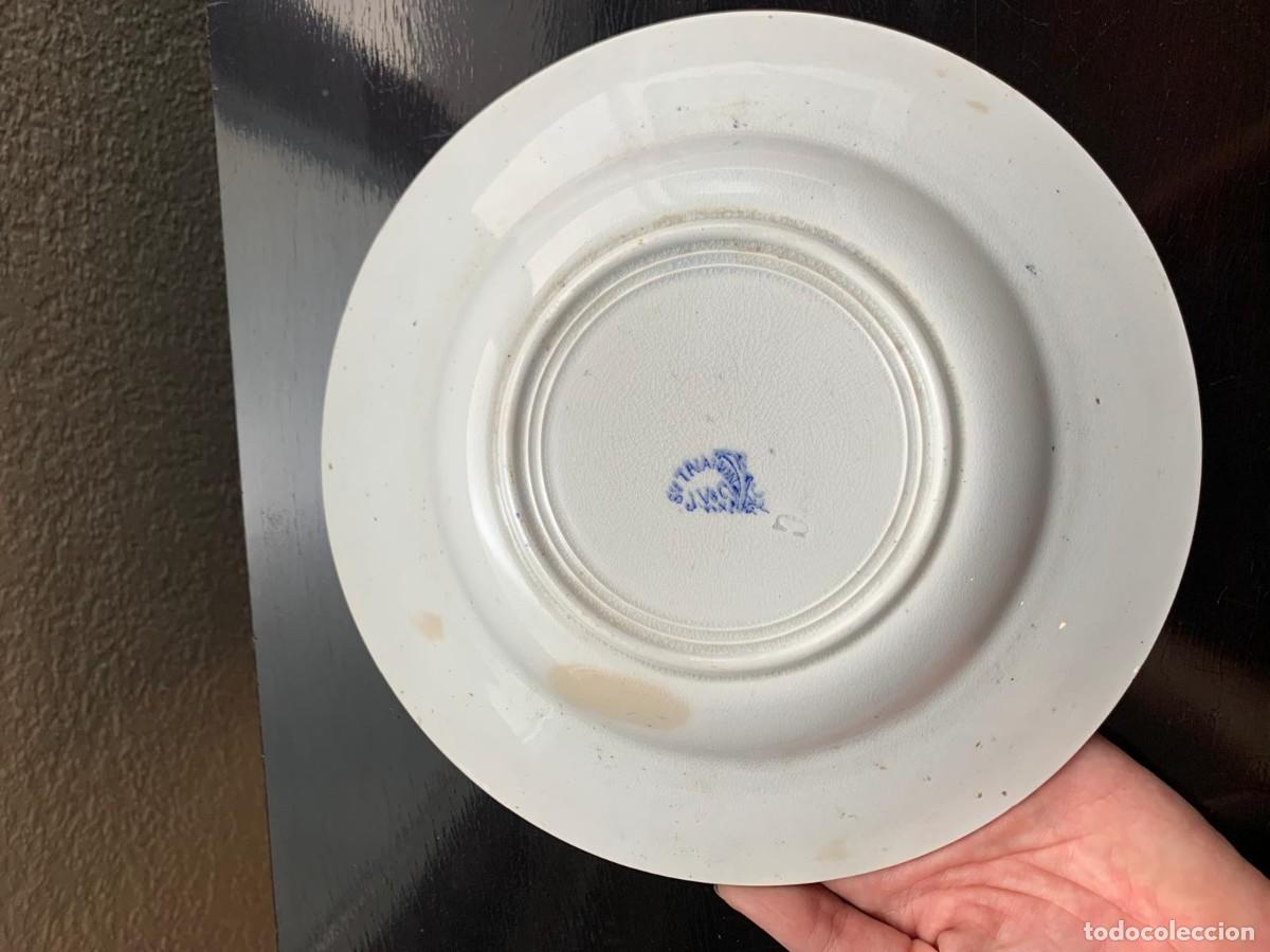 Vintage: Plato de porcelana con querubines - Foto 3
