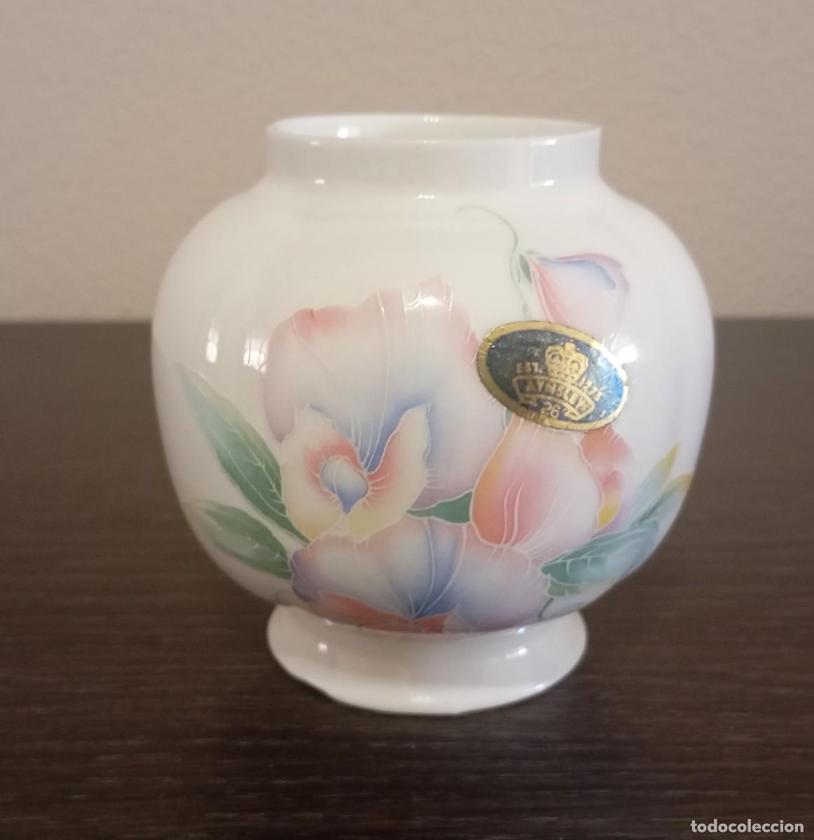 Vintage: BONITO JARR&Oacute;N DE PORCELANA FINA AYNSLEY PATR&Oacute;N LITTLE SWEETHEART, VINTAGE DE LOS A&Ntilde;OS 80