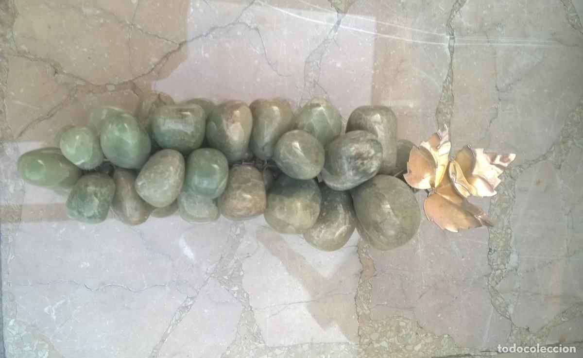 Vintage: RACIMO DE UVAS . JADE VERDE.TAMA&Ntilde;O GRANDE.