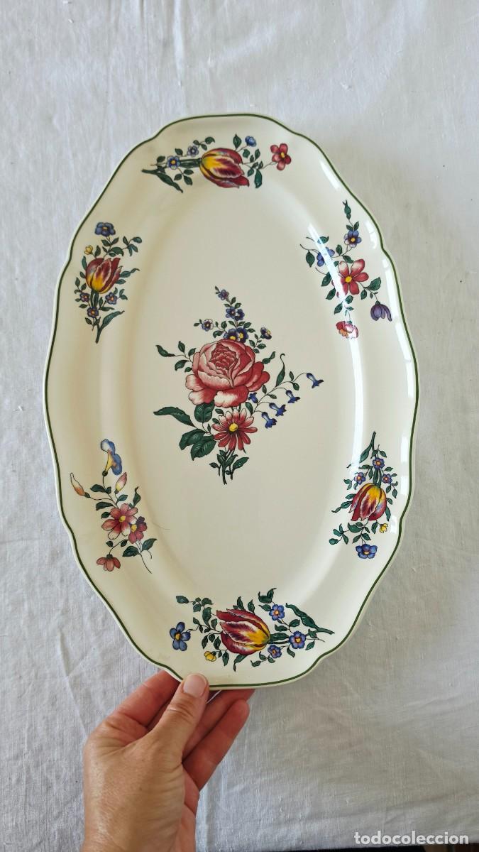 Vintage: Gran Plato Fuente Presentaci&oacute;n Porcelana Francesa &rdquo;Alt Strasbourg&rdquo; Villeroy & Boch Vintage Estilo R