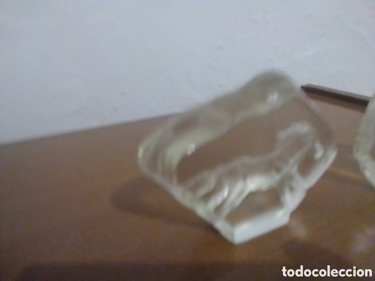 Vintage: Figuras de cristal preciosas,1,de un caballo,2,de un &aacute;guila,y 3,de un oso