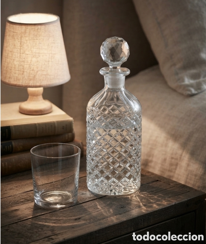 Vintage: Exclusivo Decantador / Perfumero Cristal Plomo