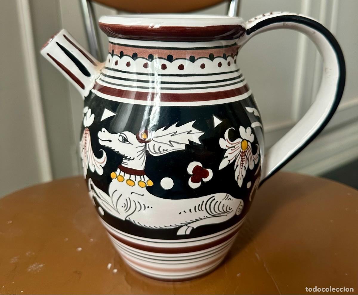 Vintage: Jarra pintada a mano de Siena Italia