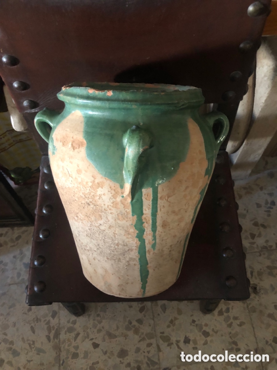 Vintage: Orza antigua de barro cocido