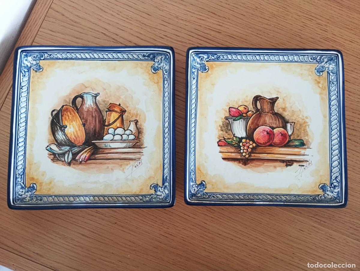 Vintage: Platos cer&aacute;mica de Robles de Puente del Arzobispo