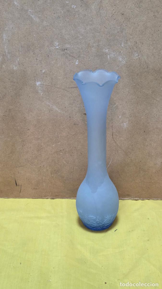 Vintage: jarron florero de cristal