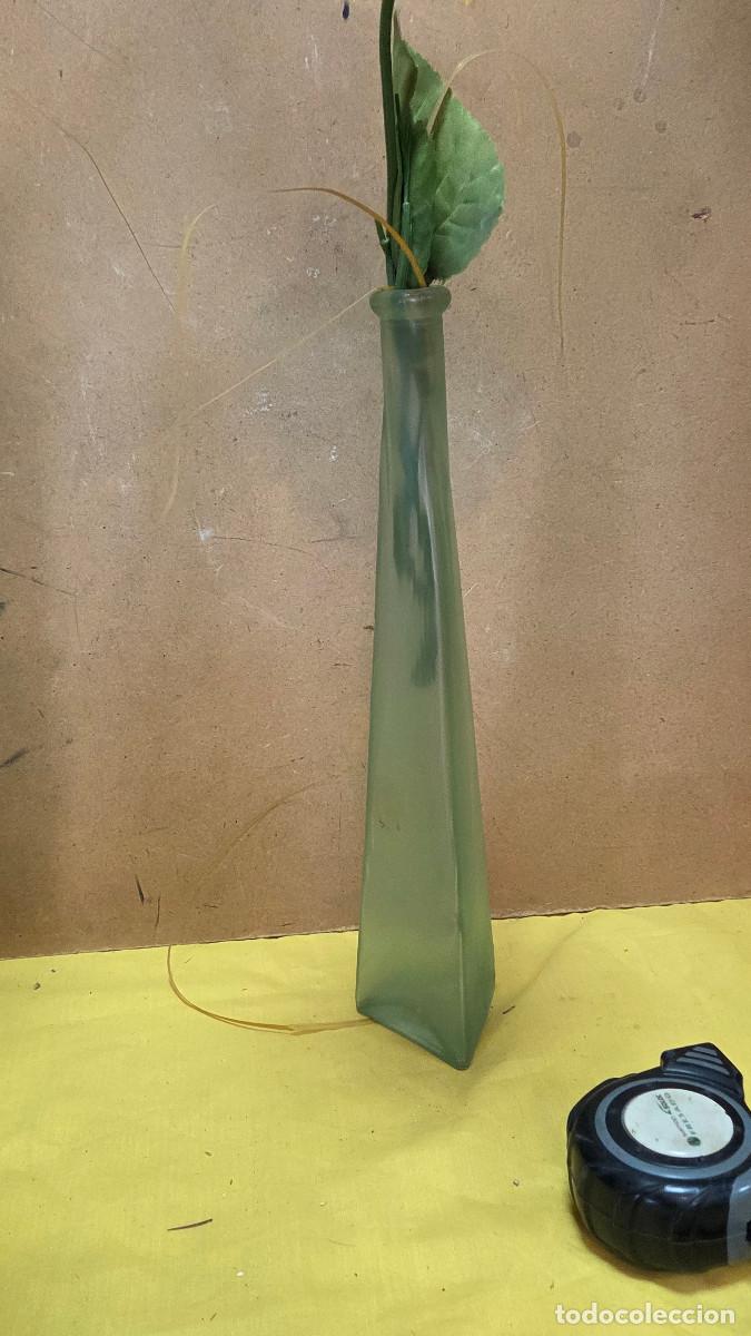 Vintage: botella de cristal verde - Foto 3