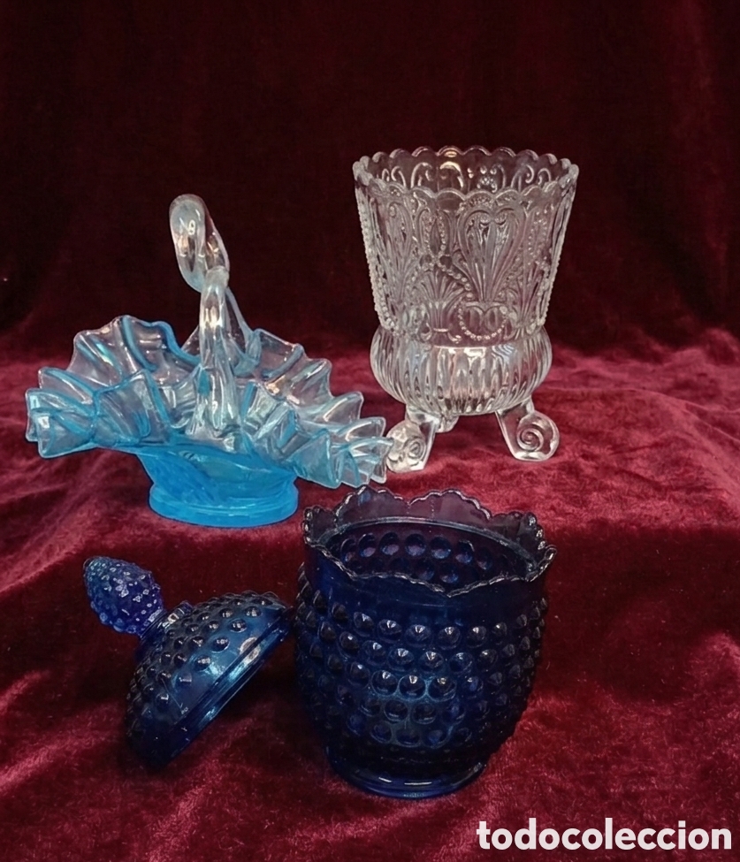 Vintage: Elegante tr&iacute;o de cristal vintage