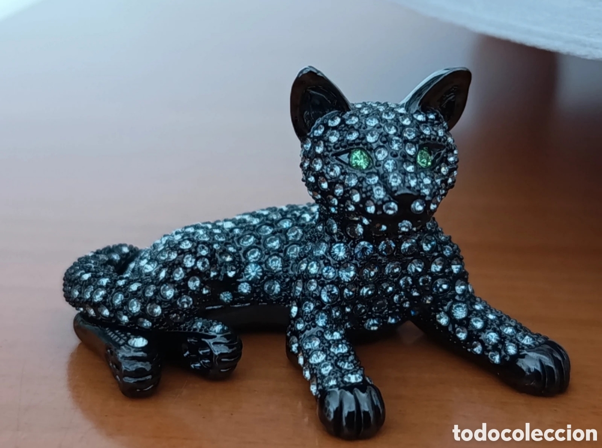 Vintage: Figura Pantera Negra Oliver Weber ( Cristales Swarovski) Vintage