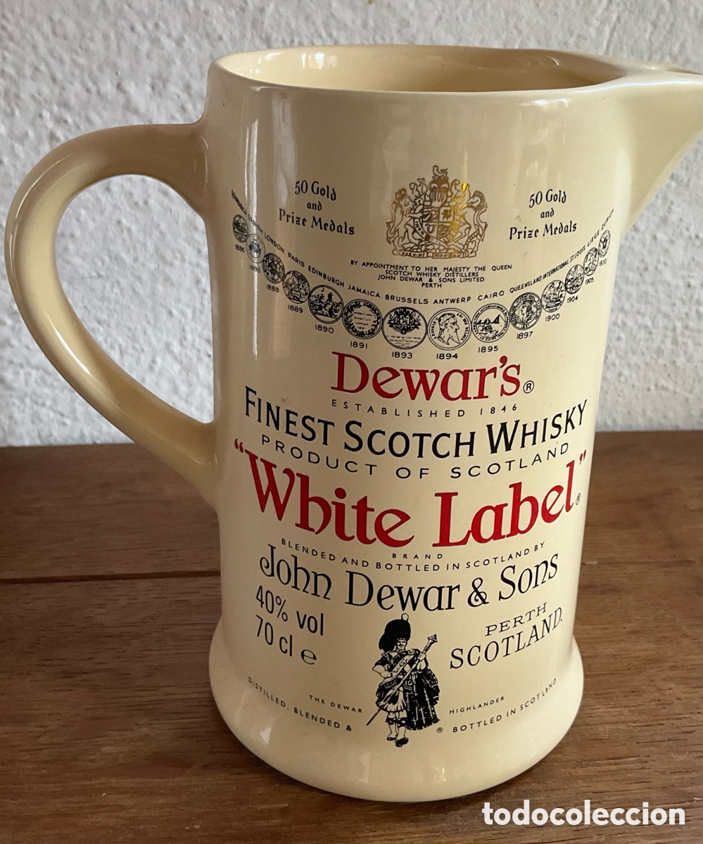 Vintage: Dewar's Scotch Whisky water jar, jarra,