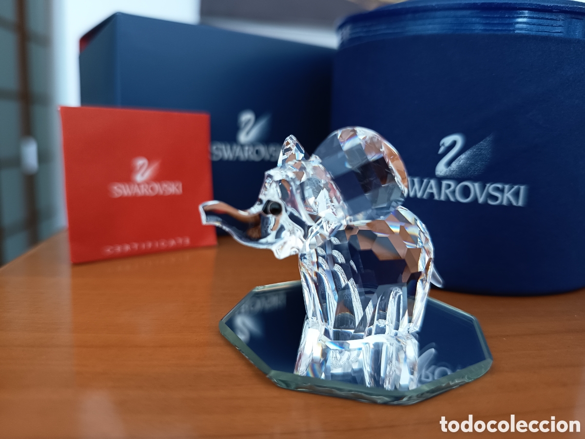 Vintage: Elefante de Cristal Swarovski Vintage (Ref. 151489) Original con caja y certificado