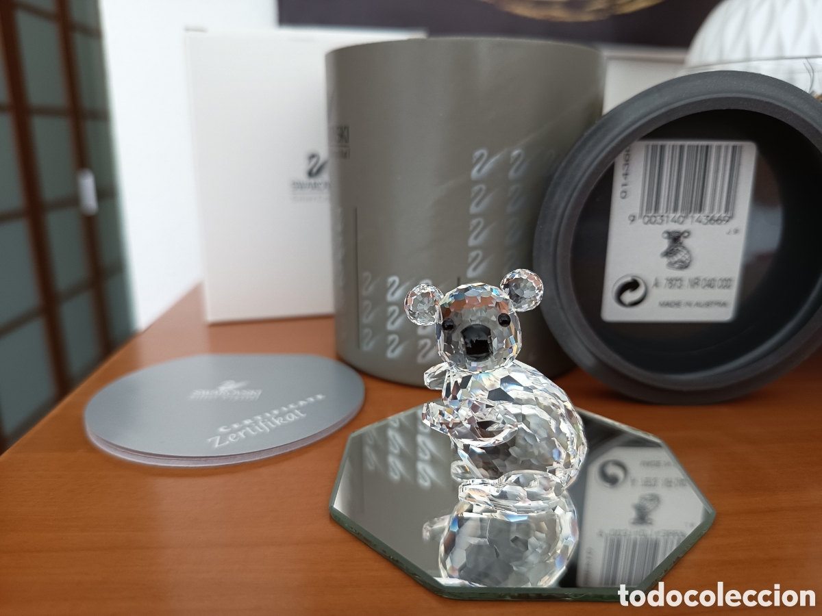 Vintage: Figura de Cristal Swarovski Oso koala Vintage con caja