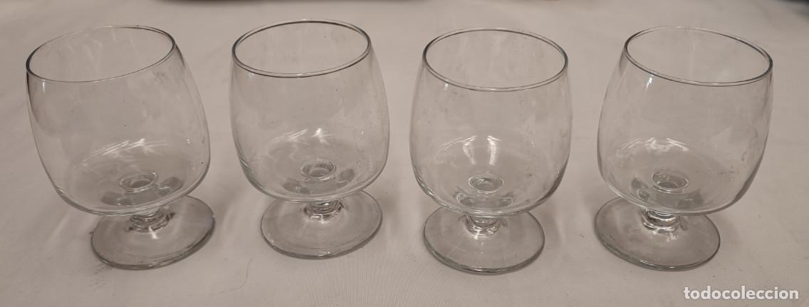 Vintage: JUEGO DE 4 COPAS ANTIGUAS DE CO&Ntilde;AC, 9 CM DE ALTAS