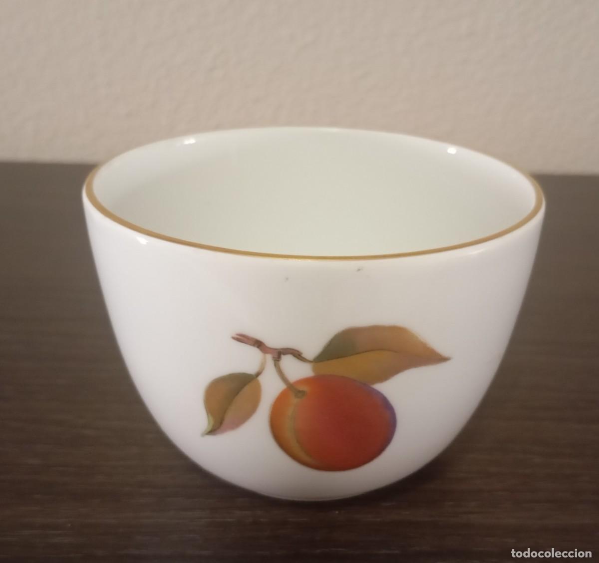 Vintage: BONITO AZUCARERO DE PORCELANA FINA, ROYAL WORCESTER, PATR&Oacute;N EVESHAM GOLD, VINTAGE DE LOS A&Ntilde;OS 60-70