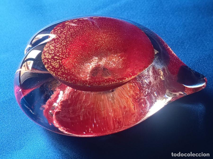 Vintage: PISAPAPELES EN FORMA CORAZ&Oacute;N EN CRISTAL DE MURANO. VINCIPROVA. VINTAGE