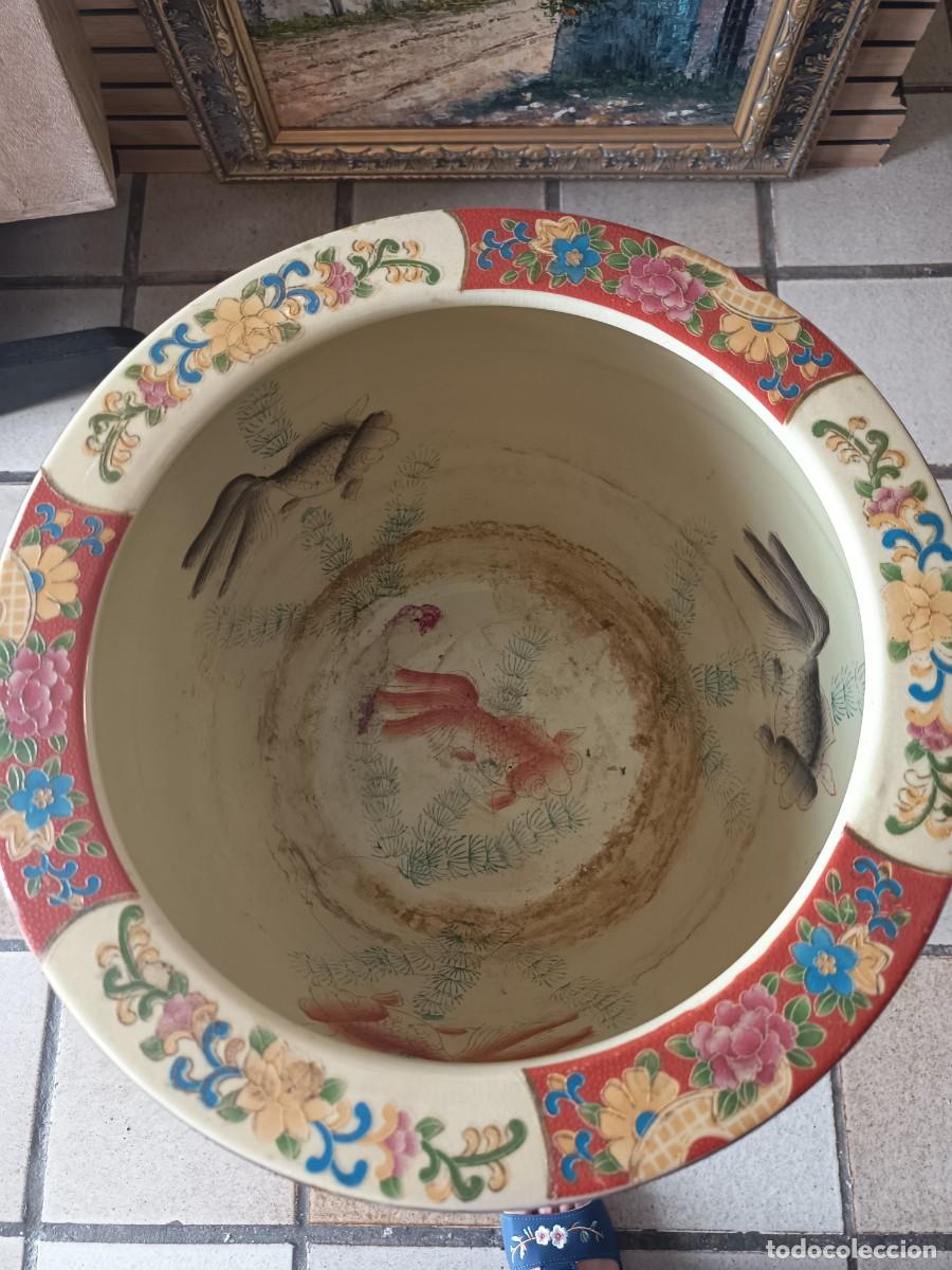 Vintage: Macetero Oriental con pie de hierro - Foto 6