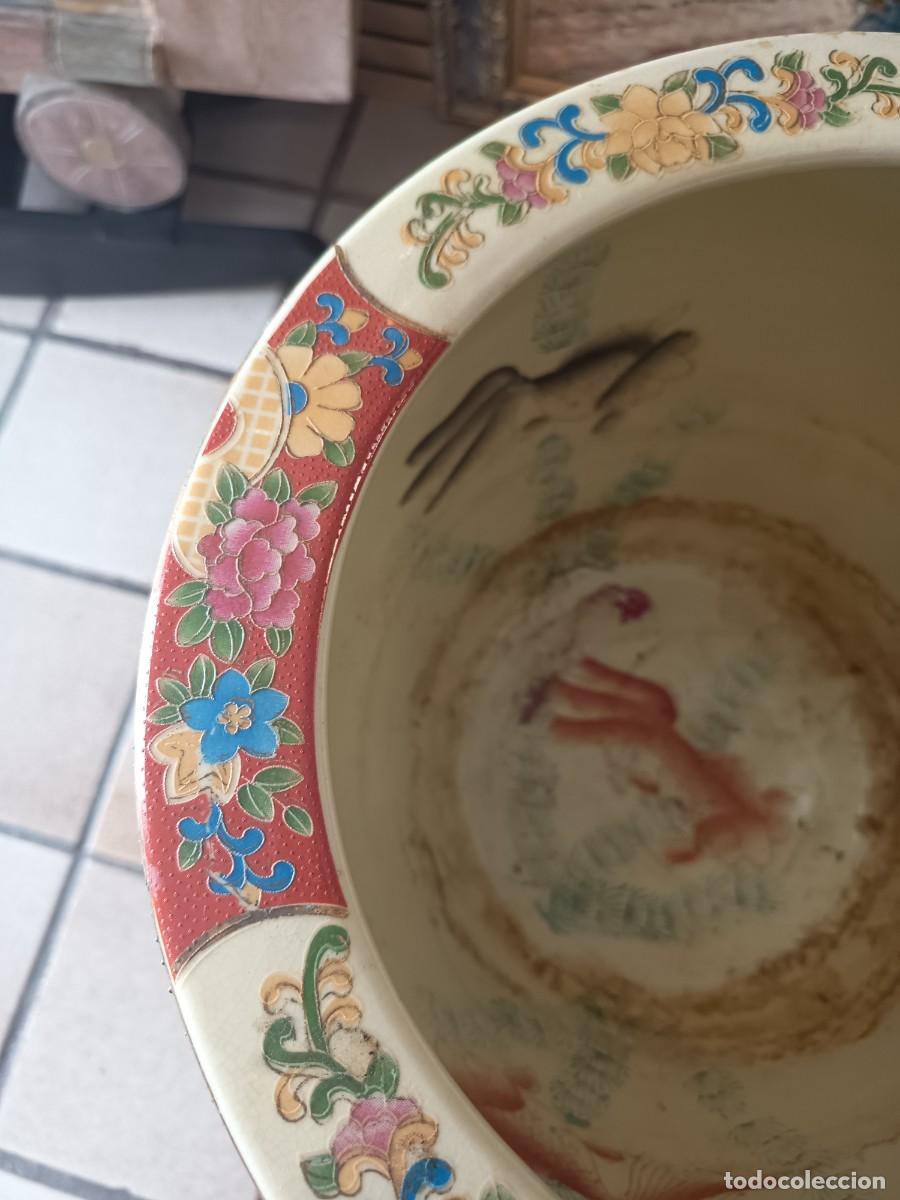 Vintage: Macetero Oriental con pie de hierro - Foto 7