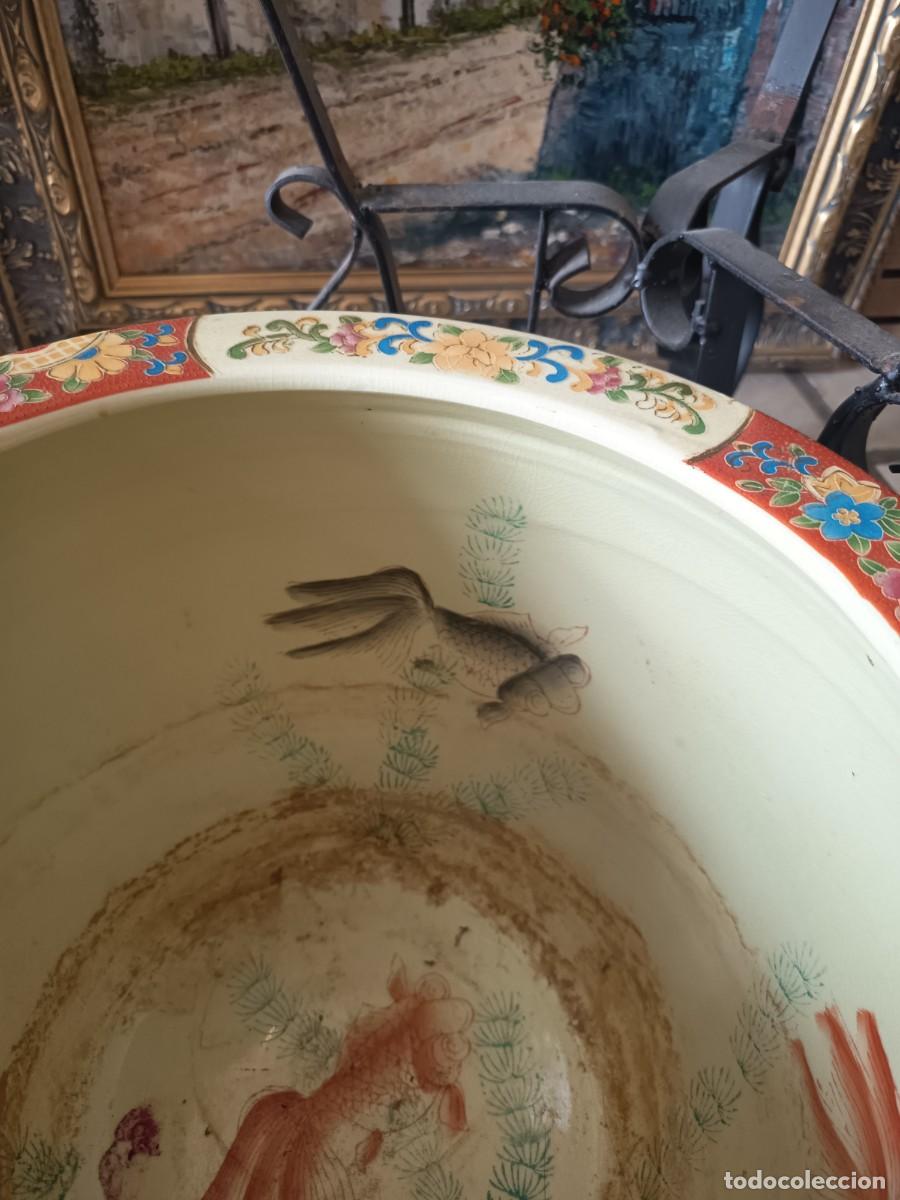 Vintage: Macetero Oriental con pie de hierro - Foto 14