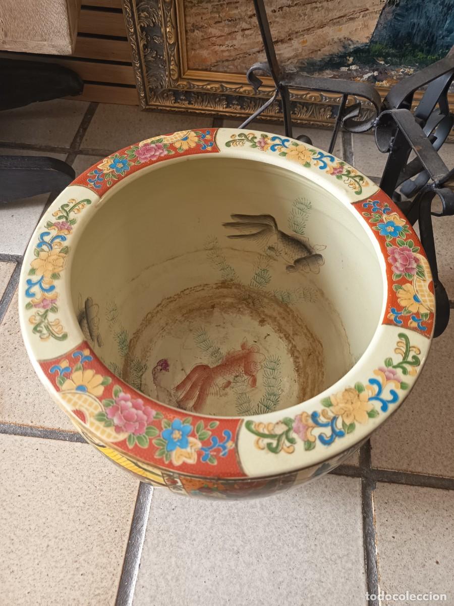 Vintage: Macetero Oriental con pie de hierro - Foto 15